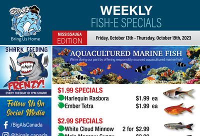 Big Al's (Mississauga) Weekly Specials October 13 to 19