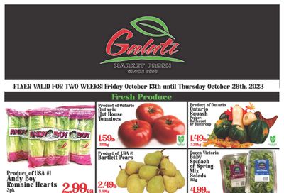 Galati Market Fresh Flyer October 13 to 26
