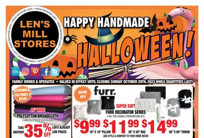 Len's Mill Stores Flyer October 16 to 29