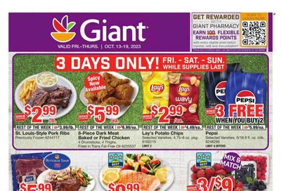 Giant Food (DE, MD, VA) Weekly Ad Flyer Specials October 13 to October 19, 2023