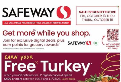 Safeway (MD) Weekly Ad Flyer Specials October 13 to October 19, 2023