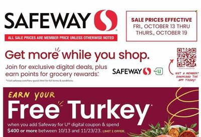 Safeway (MD) Weekly Ad Flyer Specials October 13 to October 19, 2023