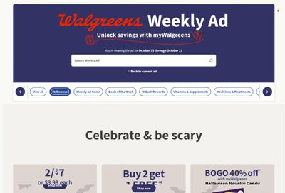 Walgreens Weekly Ad Flyer Specials October 15 to October 21, 2023