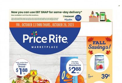 Price Rite (CT, MA, MD, NH, NJ, NY, PA, RI) Weekly Ad Flyer Specials October 13 to October 26, 2023