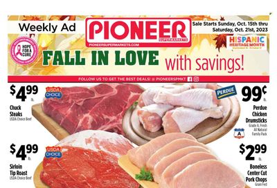 Pioneer Supermarkets (NJ, NY) Weekly Ad Flyer Specials October 15 to October 21, 2023