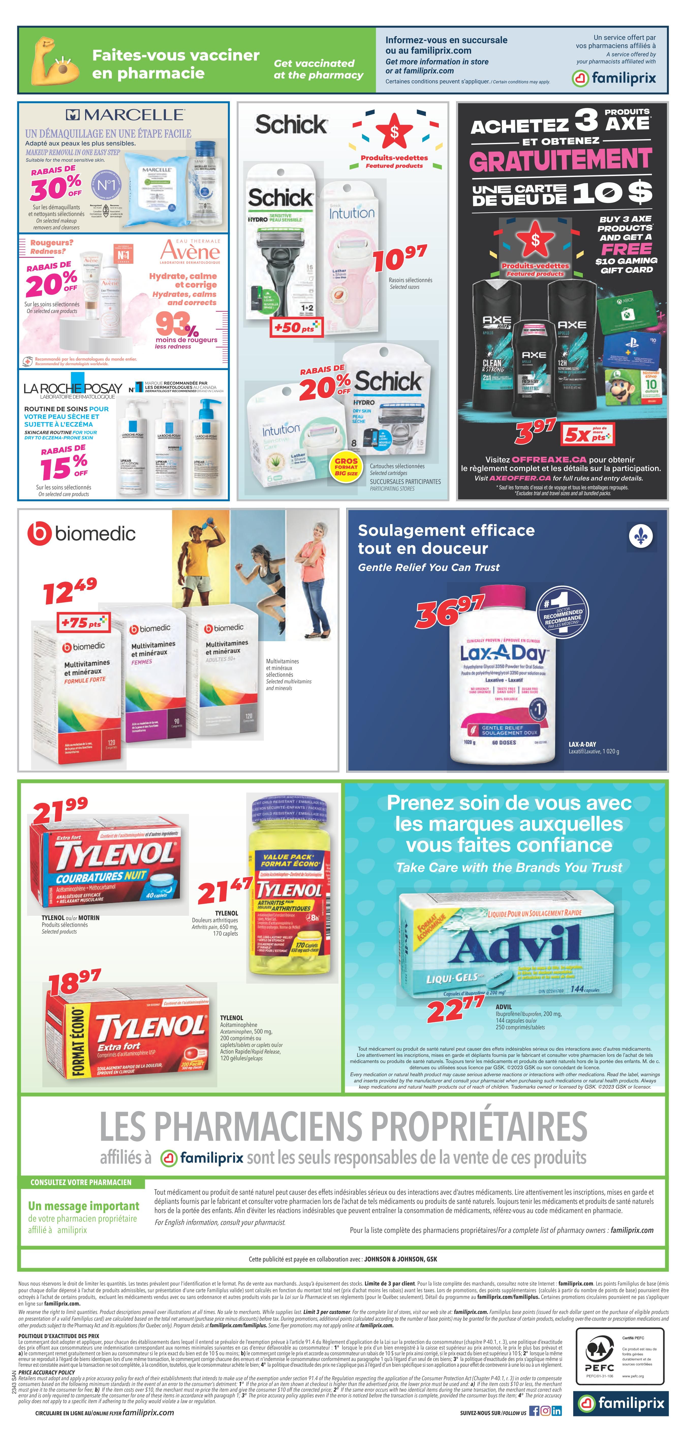 Familiprix Sante Flyer October 19 to 25