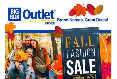 Big Box Outlet Store Flyer October 18 to 24