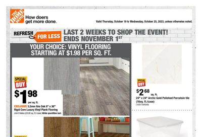 Home Depot (BC) Flyer October 19 to 25