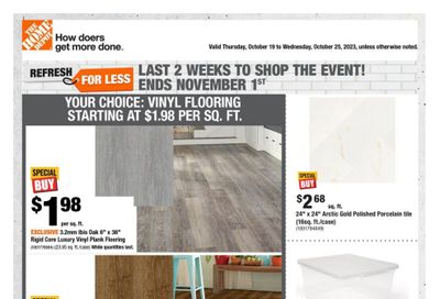 Home Depot (Atlantic) Flyer October 19 to 25