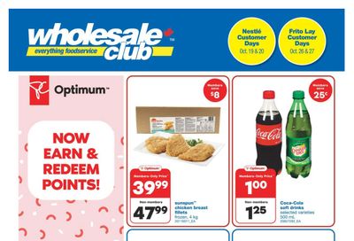 Wholesale Club (West) Flyer October 19 to November 8