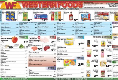 Western Foods Flyer October 18 to 24