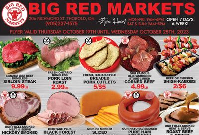 Big Red Markets Flyer October 19 to 25