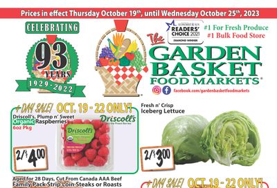The Garden Basket Flyer October 19 to 25