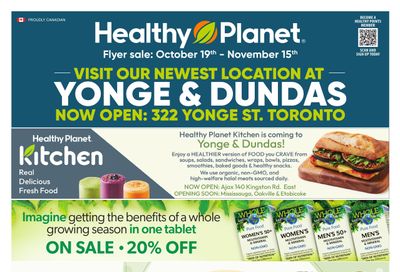 Healthy Planet Flyer October 19 to November 15