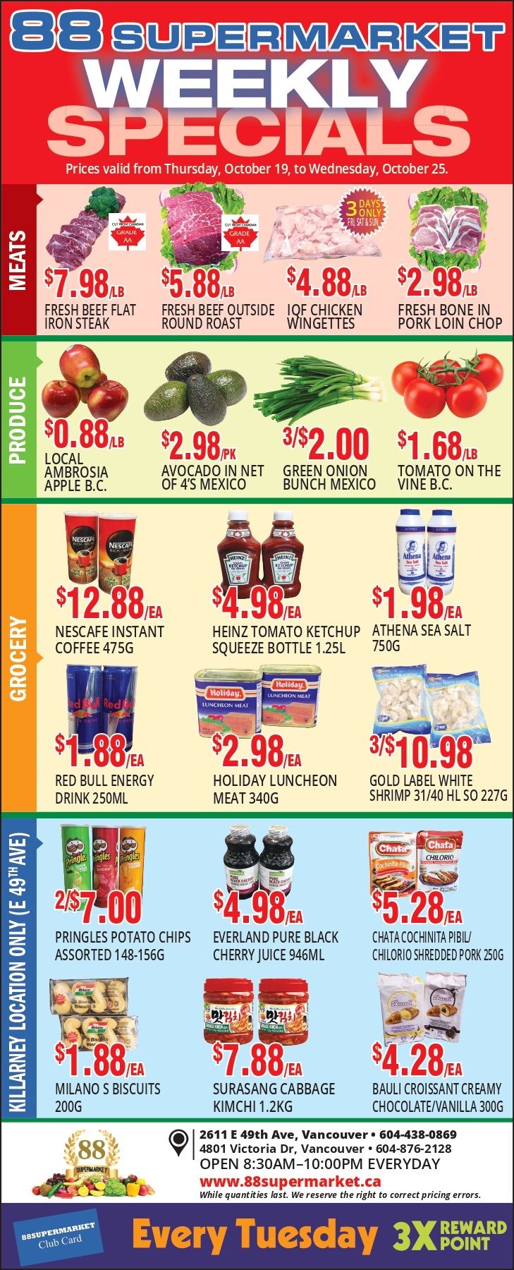 88 Supermarket Flyer October 19 to 25