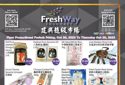 FreshWay Foodmart Flyer October 20 to 26