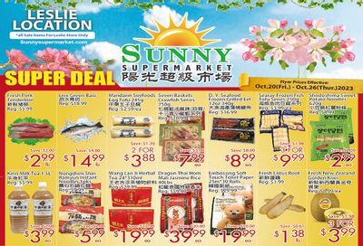 Sunny Supermarket (Leslie) Flyer October 20 to 26
