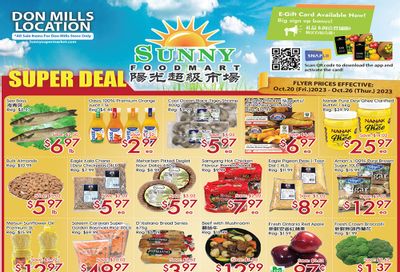 Sunny Foodmart (Don Mills) Flyer October 20 to 26