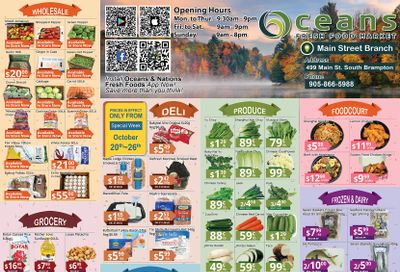 Oceans Fresh Food Market (Main St., Brampton) Flyer October 20 to 26