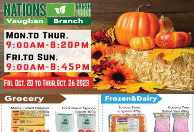 Nations Fresh Foods (Vaughan) Flyer October 20 to 26