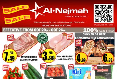 Alnejmah Fine Foods Inc. Flyer October 20 to 26