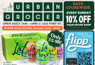 Urban Grocer Flyer October 20 to 26