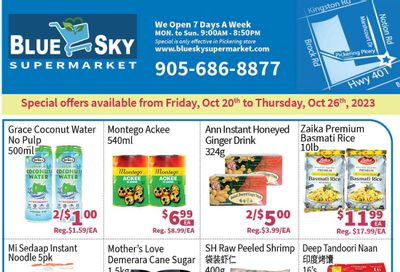 Blue Sky Supermarket (Pickering) Flyer October 20 to 26