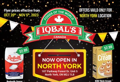 Iqbal Foods (North York) Flyer October 20 to November 5