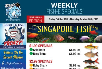 Big Al's (Mississauga) Weekly Specials October 20 to 26