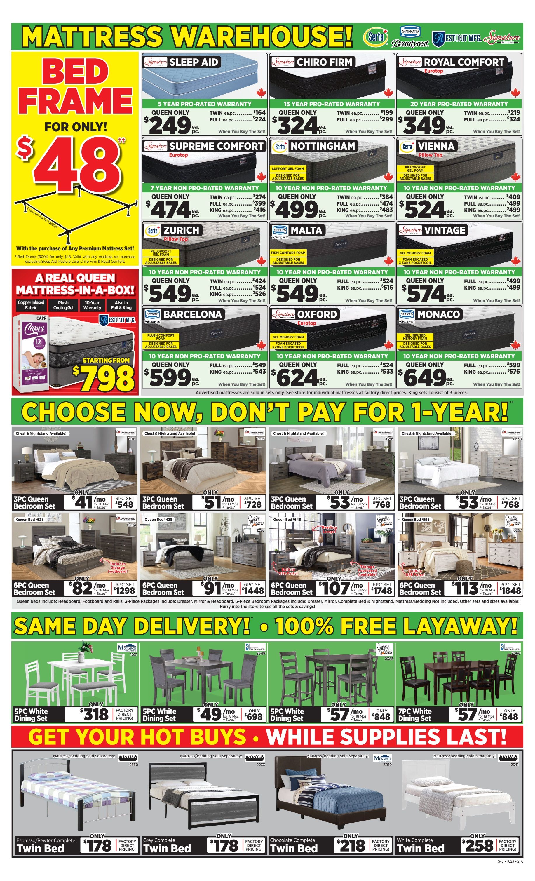 Surplus Furniture & Mattress Warehouse (Sydney) Flyer October 23 to 29