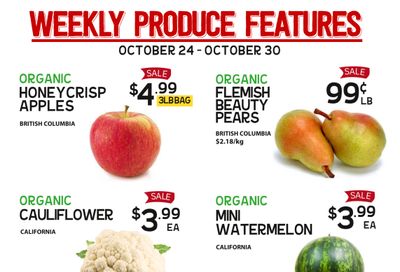 Pomme Natural Market Weekly Produce Flyer October 24 to 30