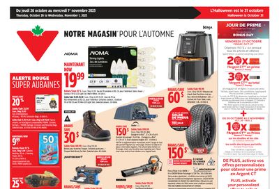 Canadian Tire (QC) Flyer October 26 to November 1