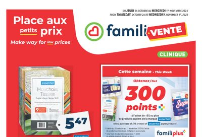 Familiprix Clinique Flyer October 26 to November 1