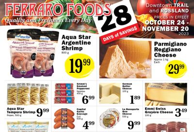 Ferraro Foods Monthly Flyer October 24 to November 20
