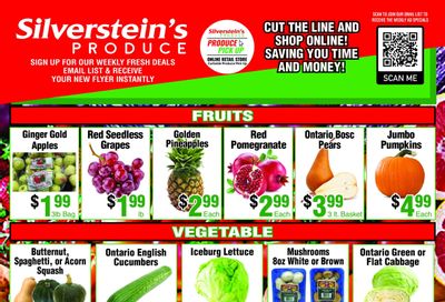 Silverstein's Produce Flyer October 24 to 28