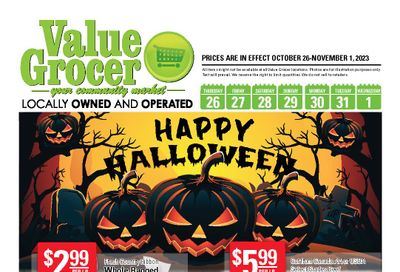 Value Grocer Flyer October 26 to November 1