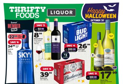 Thrifty Foods Liquor Flyer October 26 to November 1