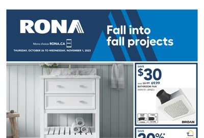 Rona (ON) Flyer October 26 to November 1