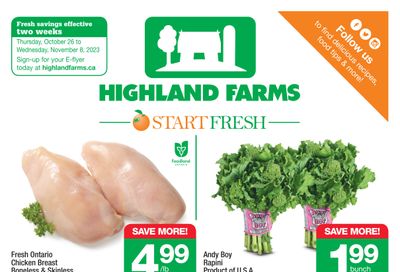 Highland Farms Flyer October 26 to November 8
