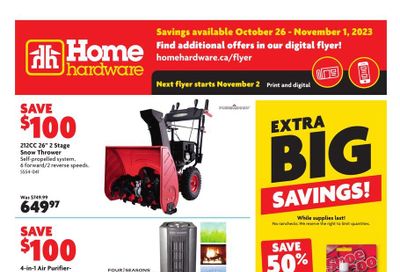 Home Hardware (Atlantic) Flyer October 26 to November 1