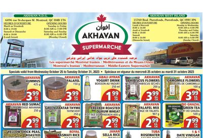 Akhavan Supermarche Flyer October 25 to 31