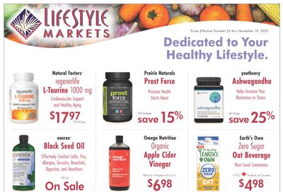 Lifestyle Markets Flyer October 25 to November 19