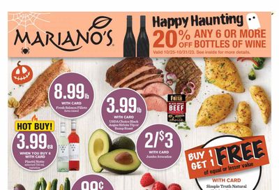 Mariano’s (IL) Weekly Ad Flyer Specials October 25 to October 31, 2023