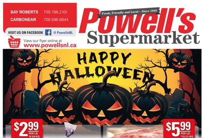 Powell's Supermarket Flyer October 26 to November 1