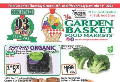 The Garden Basket Flyer October 26 to November 1
