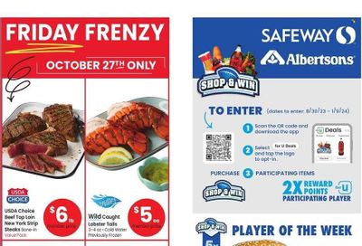 Safeway (ID) Weekly Ad Flyer Specials October 25 to October 31, 2023