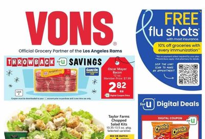 Vons (CA) Weekly Ad Flyer Specials October 18 to October 24, 2023