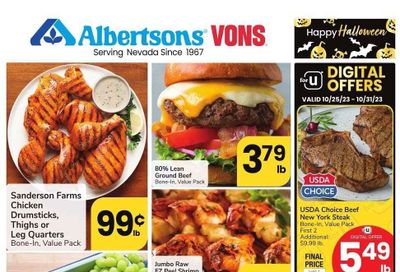 Vons (NV) Weekly Ad Flyer Specials October 25 to October 31, 2023