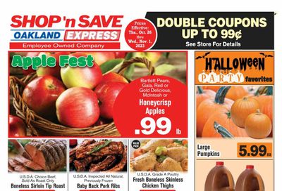 Shop ‘n Save Express (MD, PA, WV) Weekly Ad Flyer Specials October 26 to November 1, 2023
