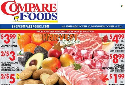 Compare Foods (CT, MD, NC, NJ, NY, RI) Weekly Ad Flyer Specials October 20 to October 26, 2023